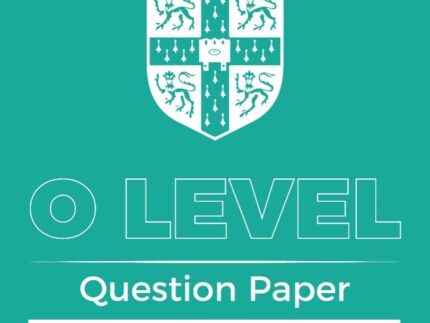 Cambridge O level Economics Yearwise Question Paper 1&2– Up to Last Year