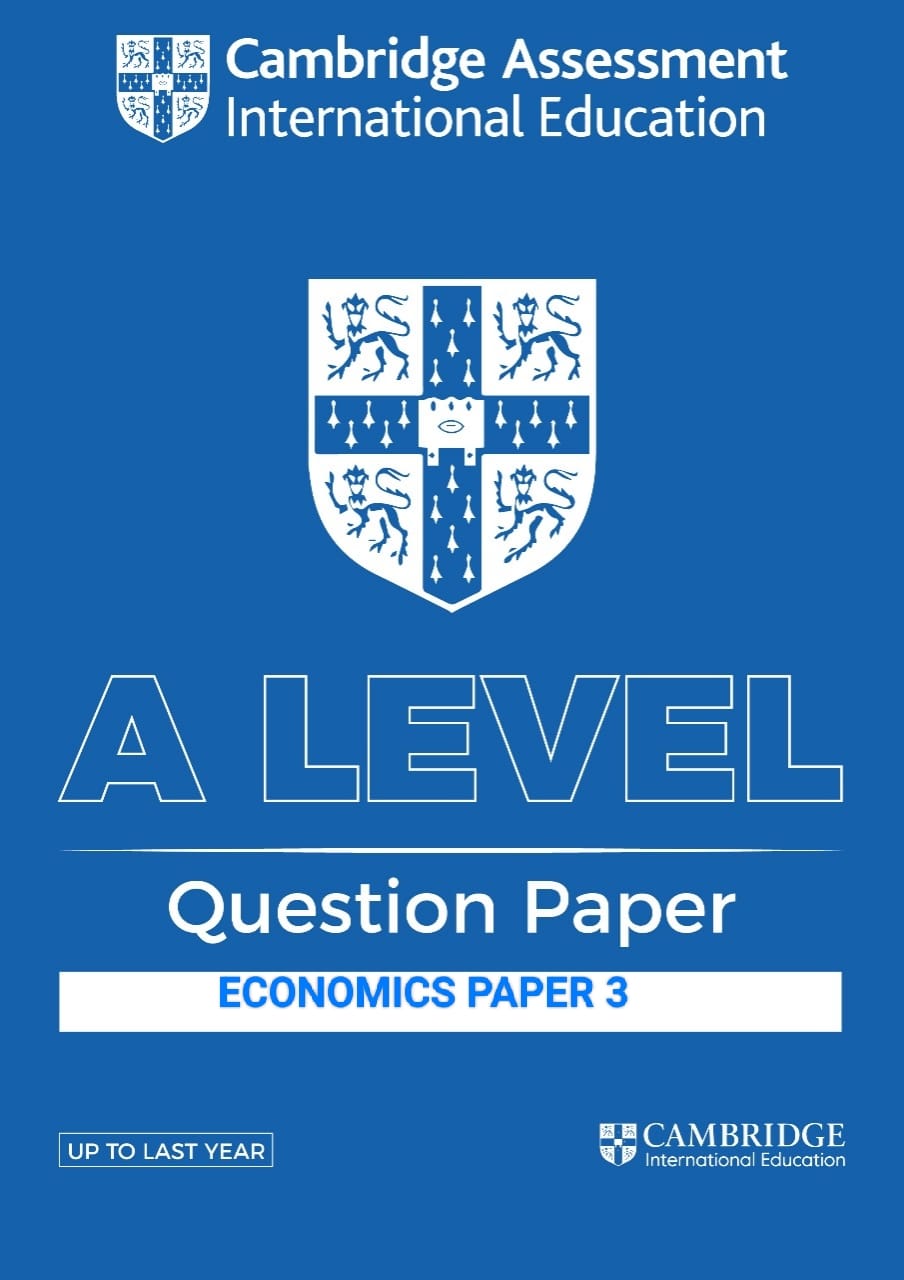 Ec3 Cambridge International AS & A Level Economics Paper 3 Year wise Question Paper -Up To Last Year - Image 1