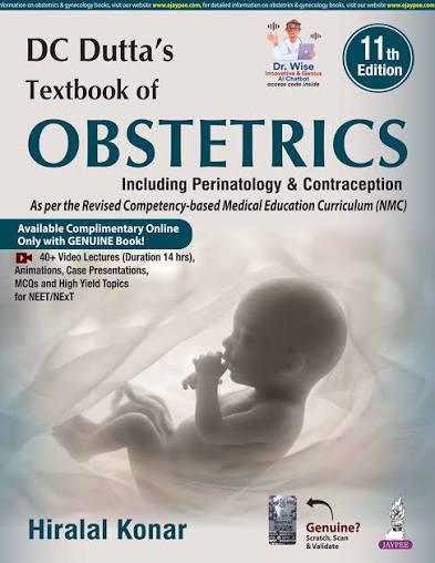 images (12) D.C. Dutta Obstetrics 11th Edition Hiralal Konar - Image 1