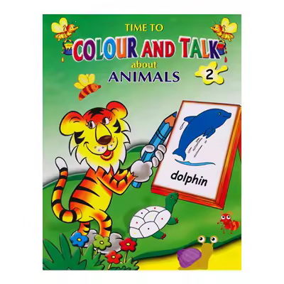 544bbd1478a08323ed04fc051db8c01f.jpg_400x400q75 Time To Colour and Talk about Animals (Book 2) - Image 1