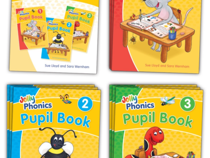 Jolly Phonics Pupil Book 1, 2 & 3 with Teacher’s Book – Complete Set