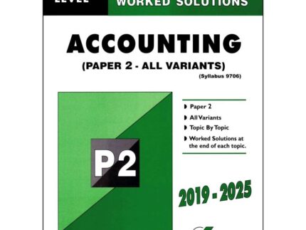 AS Level Classified Accounting (9706) Paper 2 (All Variants)